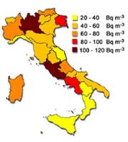 mappa radon italia
